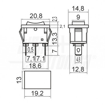 INT MIN BILANCERE 1P ON/OFF/ONFAST. 4.8 - ALP 320-046