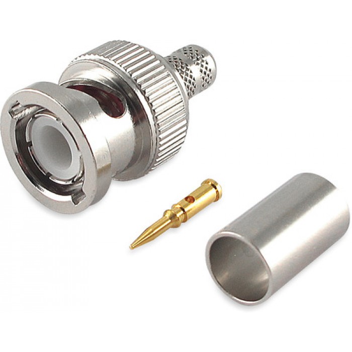 Spina BNC a crimpare per cavo RG59 ø6mm - ALP 80-112