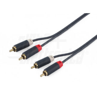 CAVO AUDIO 2RCA-2RCA GOLD 2M BLISTER HQ - ALP 17-060/02K