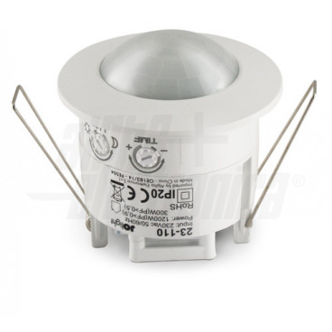 SENSORE PIR INCASS.230VAC BIANCO IP20 - ALP 23-110