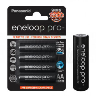 4 BATTERIE ENELOOP PRO AA 2450MA NERA - ALP BMP-BK-3HCDE/4BE