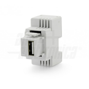 CARICAT. KEYSTONE USB 5V 3A -BIANCO - ALP KD540W