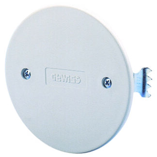coperchio per scatole tonde da incasso - diametro 65mm - bianco - con griffe - GEW GW24218