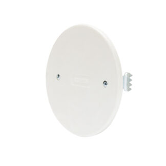 coperchio per scatole tonde da incasso - diametro 85mm - bianco - con griffe - GEW GW24220