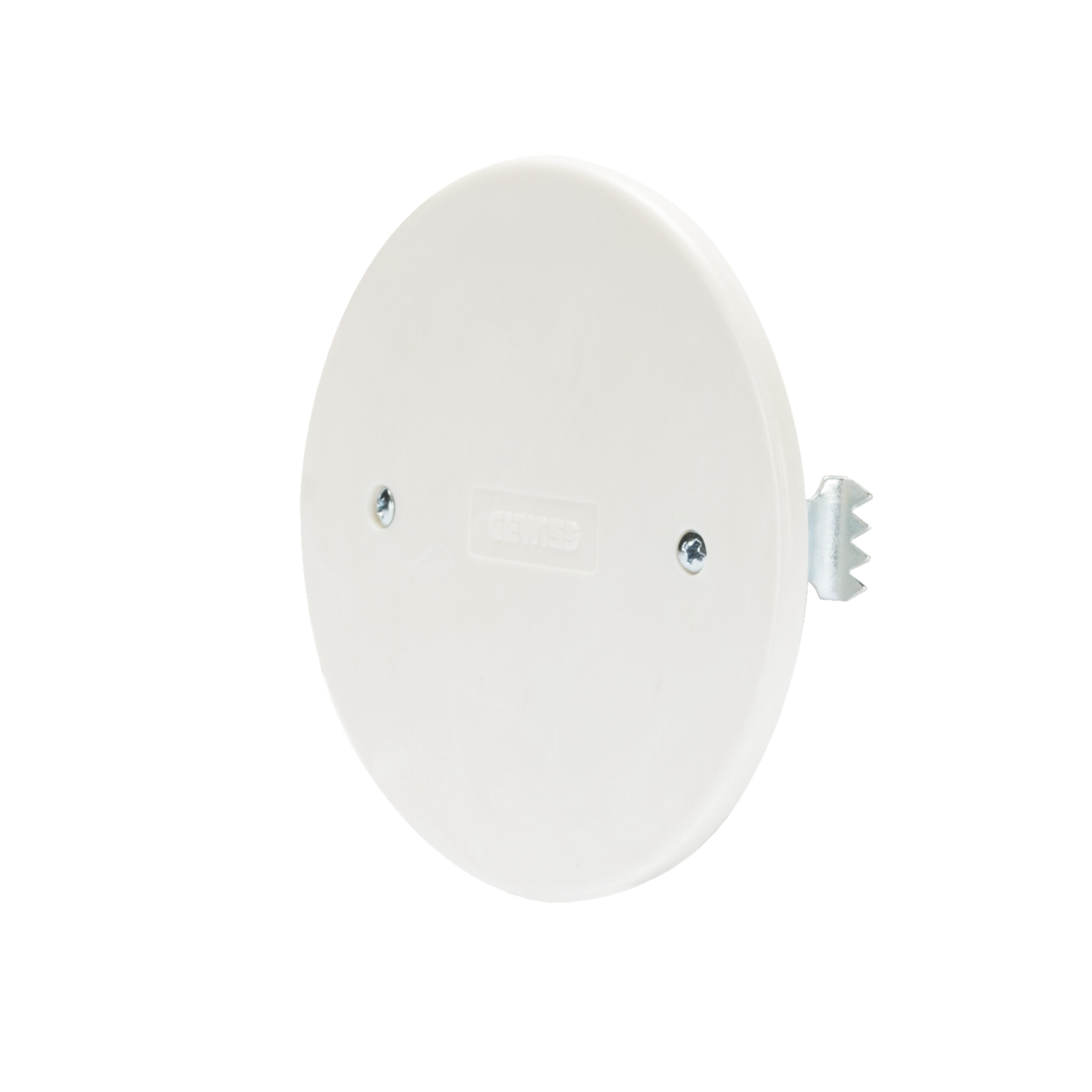 coperchio per scatole tonde da incasso - diametro 85mm - bianco - con griffe - GEW GW24220