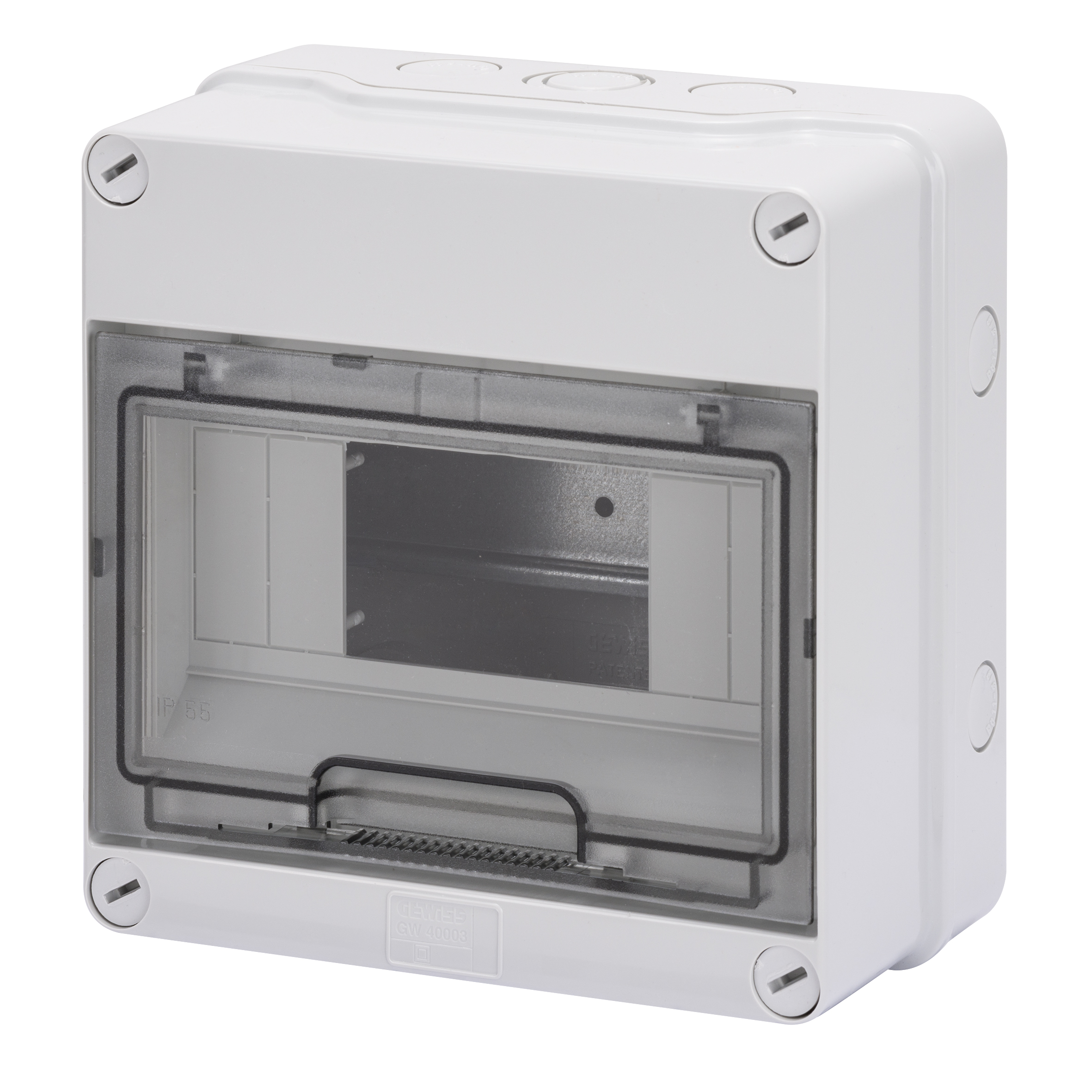 centralino - pareti con centrini di foratura - predisposto per alloggiamento morsettiere - 8m ip55 - GEW GW40003