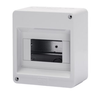centralino protetto senza porta - pareti con centrini di foratura - predisposto per alloggiamento morsettiere - 6m ip40 - GEW GW40024