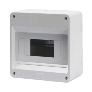 centralino predisposto per alloggiamento morsettiere con pareti con centrini di foratura - 8 moduli - ip40 - GEW GW40026