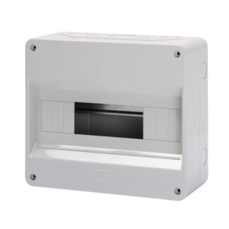 centralino protetto senza porta - pareti con centrini di foratura - predisposto per alloggiamento morsettiere - 12+1m ip40 - GEW GW40028