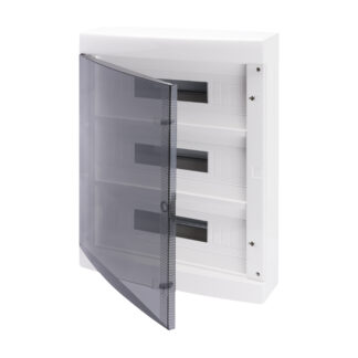 centralino da arredo con pareti lisce - predisposto per alloggiamento morsettiere - (18x3) 54m ip40 - GEW GW40051