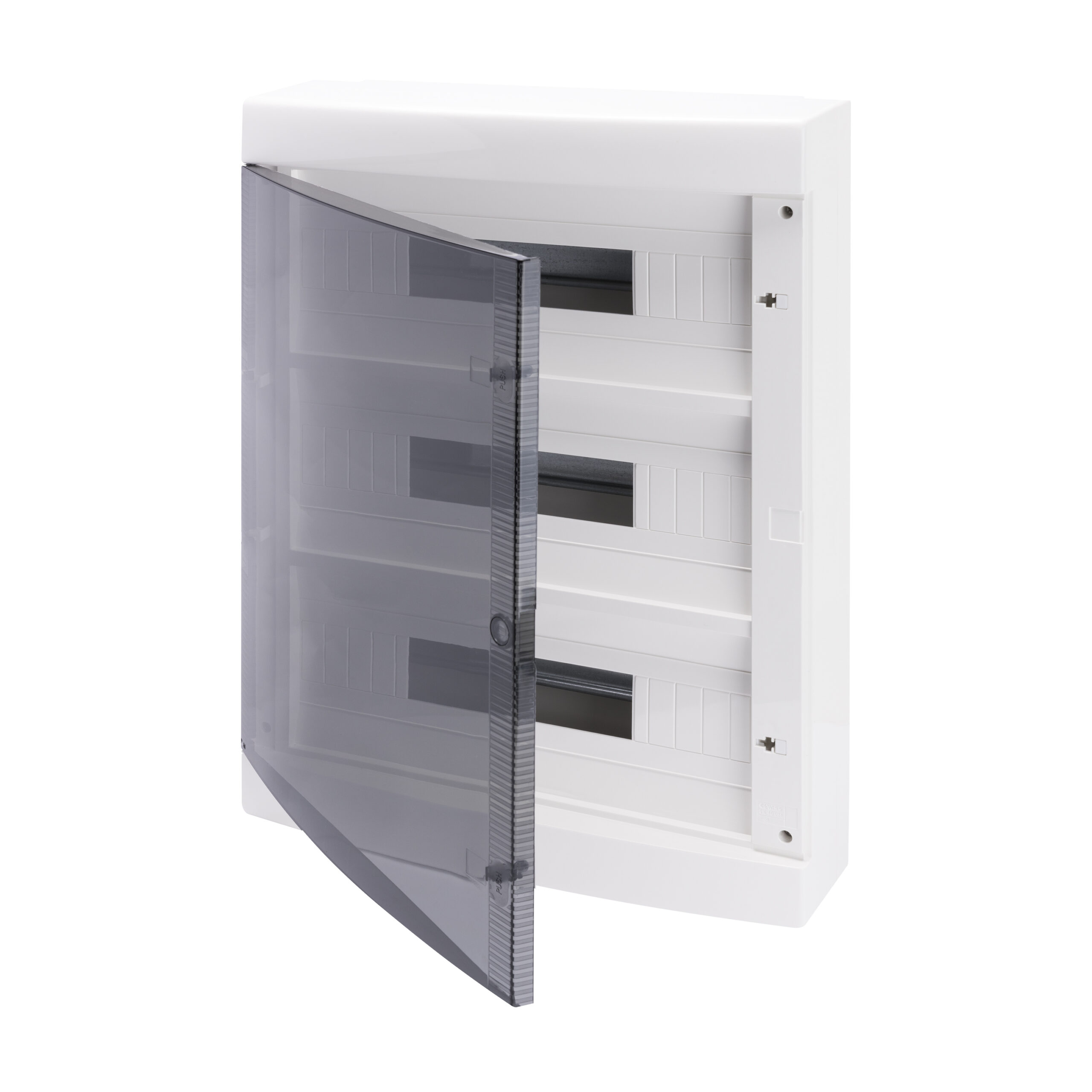 centralino da arredo con pareti lisce - predisposto per alloggiamento morsettiere - (18x3) 54m ip40 - GEW GW40051