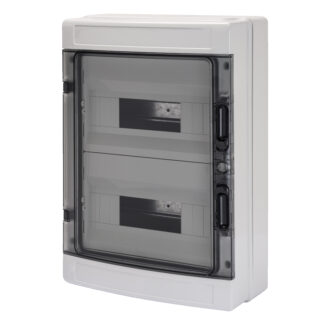 quadro di distribuzione con pannelli finestrati e telaio estraibile - predisposto per alloggiamento morsettiere - (12x2) 24m ip65 - GEW GW40104