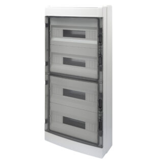 quadro di distribuzione con pannelli finestrati e telaio estraibile - predisposto per alloggiamento morsettiere - (18x4) 72m ip65 - GEW GW40109