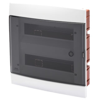 centralino da arredo - da incasso - predisposto per alloggiamento morsettiere - 330x338x28 - bianco - 24 +2 moduli - GEW GW40233TB