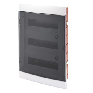 centralino da arredo - da incasso - predisposto per alloggiamento morsettiere - 330x493x28 - bianco - 36+3 moduli - GEW GW40239TB