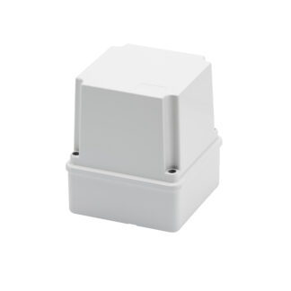 cassetta di derivazione con coperchio alto a vite - ip56 - dimensioni interne 100x100x120 - pareti lisce - grigio ral 7035 - GEW GW44214