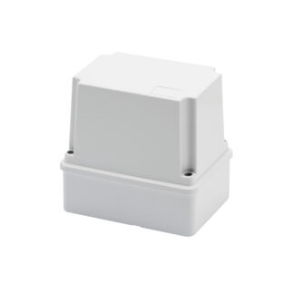 cassetta di derivazione con coperchio alto a vite - ip56 - dimensioni interne 150x110 x140 - pareti lisce - grigio ral 7035 - GEW GW44216