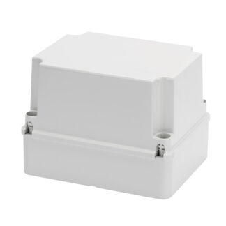 cassetta di derivazione con coperchio alto a vite - ip56 - dimensioni interne 190x140x140 - pareti lisce - grigio ral 7035 - GEW GW44217