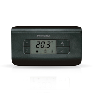 TERMOSTATO AMBIENTE DIGITALE ANTRACITE 3 - FAN CH117