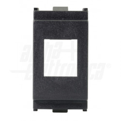 rj45 keystone adapter suitable for vimar idea series plate - black adattatore per frutti rj45 per placca vimar idea - nero - ALP 96-800-04